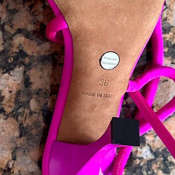 Proenza Schouler White Leather High Heel Strappy Sandals - Picture 12 of 12